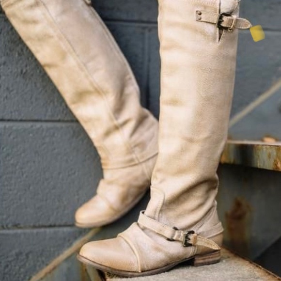 Steve Madden Roady boots beige - Picture 1 of 5